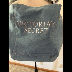 Victorias Secret denim tote NWT